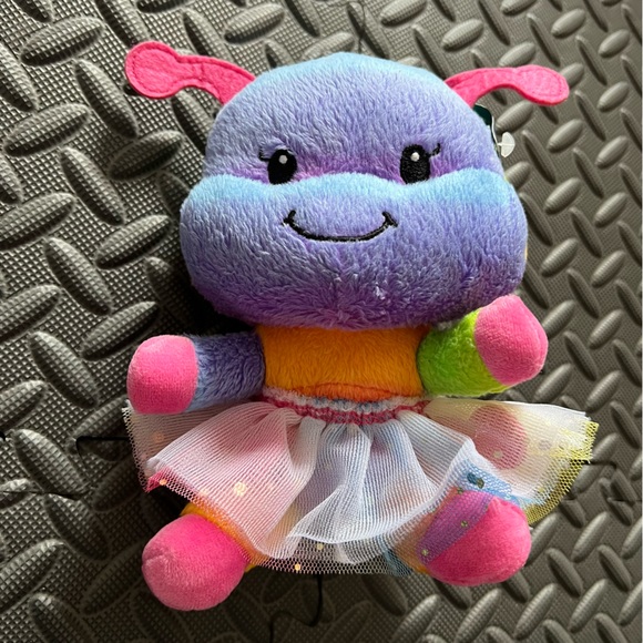 Build A Bear BAB Buddies Rainbow Caterpillar Bug Tutu 7" Plush Stuffed Animal - Picture 1 of 3